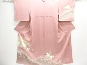 作家物　四季草花模様訪問着